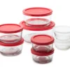 Glass Food Storage Set With Lids, 16-Piece 1 Glass Food Storage Set With Lids, 16-Piece -Cheap Home Store 810141647