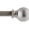 Silver Holgate Ball Curtain Rod, (48" - 86") -Cheap Home Store 810259295