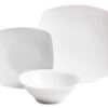 White Square 12-Piece Dinnerware Set 1 White Square 12-Piece Dinnerware Set -Cheap Home Store 810316840