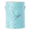 7" Teal Rooster Utensil Crock -Cheap Home Store 810346529
