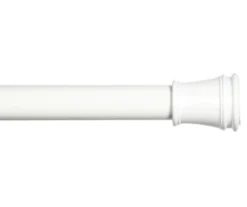 Rogers White Adjustable Tension Rod, (28" - 48")