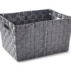 Large Gray Woven Strap Storage Bin 1 Large Gray Woven Strap Storage Bin -Cheap Home Store 810383194 810593488