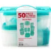 Teal All Purpose Storage Containers, 50-Piece Set -Cheap Home Store 810389404