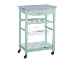 Smith Granite Top Kitchen Cart With Storage Basket 37 Smith Granite Top Kitchen Cart With Storage Basket -Cheap Home Store 810389659 A0 1