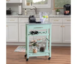 Smith Granite Top Kitchen Cart With Storage Basket 36 Smith Granite Top Kitchen Cart With Storage Basket -Cheap Home Store 810389659 B0 1
