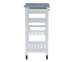 Smith Granite Top Kitchen Cart With Storage Basket 29 Smith Granite Top Kitchen Cart With Storage Basket -Cheap Home Store 810389661 A0 3