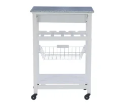 Smith Granite Top Kitchen Cart With Storage Basket 31 Smith Granite Top Kitchen Cart With Storage Basket -Cheap Home Store 810389661 A0 5