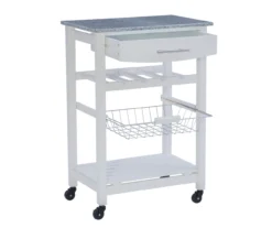 Smith Granite Top Kitchen Cart With Storage Basket 32 Smith Granite Top Kitchen Cart With Storage Basket -Cheap Home Store 810389661 A0 6