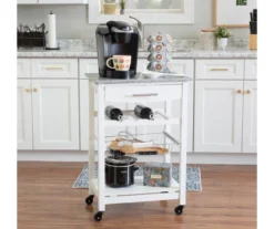 Smith Granite Top Kitchen Cart With Storage Basket 28 Smith Granite Top Kitchen Cart With Storage Basket -Cheap Home Store 810389661 B0 2