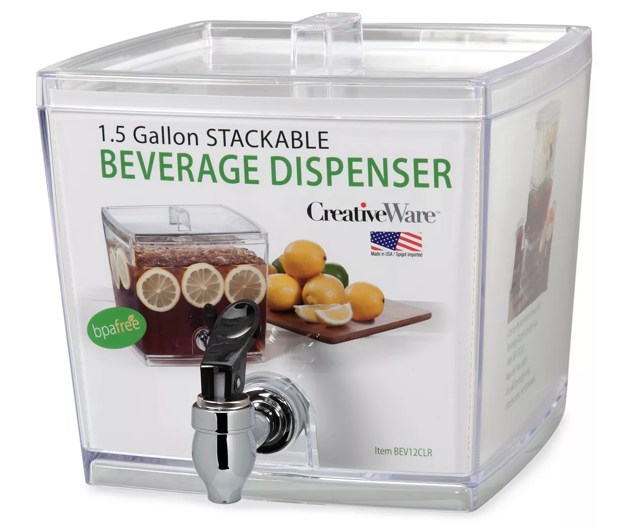 Stackable Beverage Dispenser, 1.5 Gal. 3 Stackable Beverage Dispenser, 1.5 Gal.