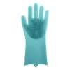 Blue Silicone Scrubber Gloves, 2-Pack -Cheap Home Store 810434194