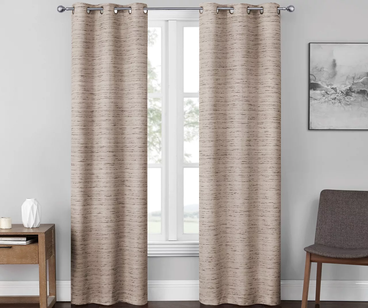 Eclipse River Blackout Grommet Curtain Panel Pair, (84") 7 Eclipse River Blackout Grommet Curtain Panel Pair, (84") - Image 5