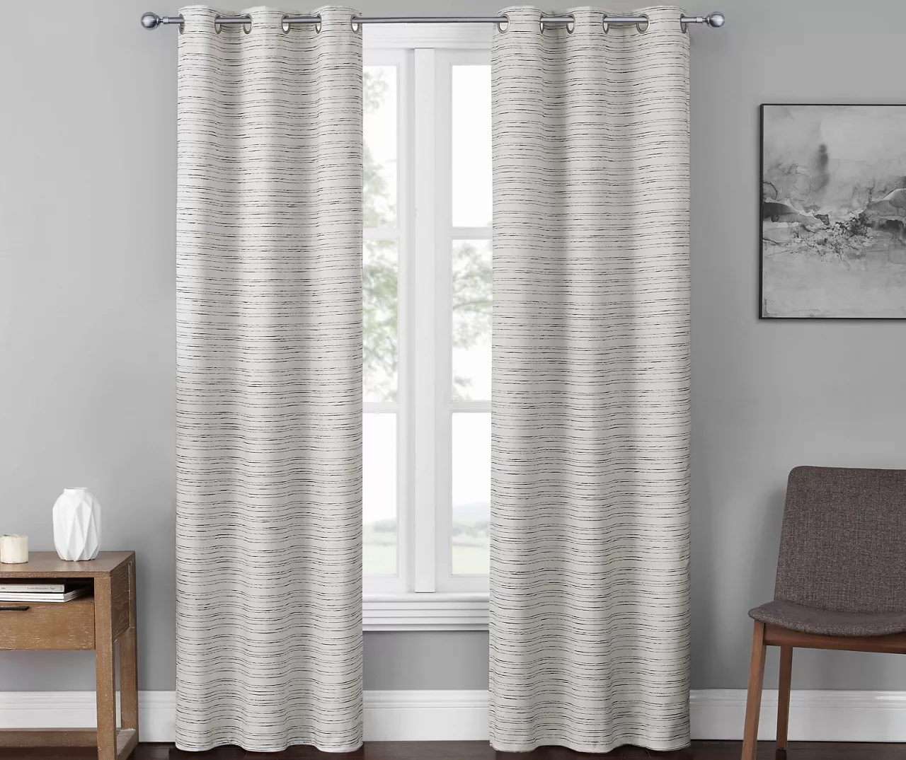 Eclipse River Blackout Grommet Curtain Panel Pair, (84") 6 Eclipse River Blackout Grommet Curtain Panel Pair, (84") - Image 4