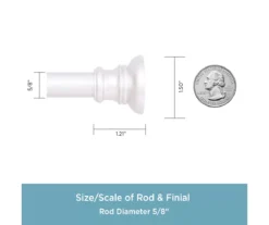 Brushed Nickel Nicholas Twist & Fit No Tools Tension Window Curtain Rod, (48" - 86") 10 Brushed Nickel Nicholas Twist & Fit No Tools Tension Window Curtain Rod, (48" - 86") -Cheap Home Store 810453781 3