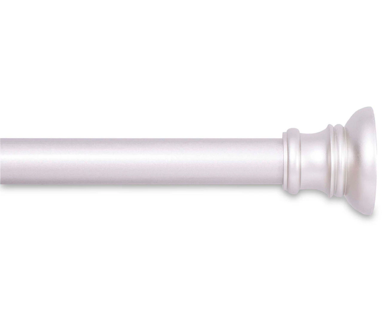 Brushed Nickel Nicholas Twist & Fit No Tools Tension Window Curtain Rod, (48" - 86") 3 Brushed Nickel Nicholas Twist & Fit No Tools Tension Window Curtain Rod, (48" - 86")