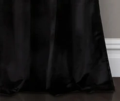 Prima Velvet Color Block White & Black Room-Darkening Grommet Curtain Panel Pair, (84") 12 Prima Velvet Color Block White & Black Room-Darkening Grommet Curtain Panel Pair, (84") -Cheap Home Store 810468129 3