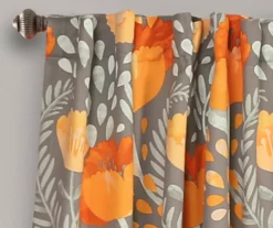 Poppy Garden Room-Darkening Back Tab Curtain Panel Pair -Cheap Home Store 810468157 1