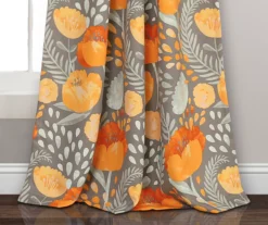 Poppy Garden Room-Darkening Back Tab Curtain Panel Pair -Cheap Home Store 810468157 3