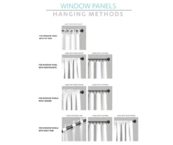 Poppy Garden Room-Darkening Back Tab Curtain Panel Pair -Cheap Home Store 810468158 6