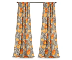 Poppy Garden Room-Darkening Back Tab Curtain Panel Pair -Cheap Home Store 810468158 8