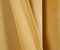 Prima Velvet Yellow Room-Darkening Grommet Curtain Panel Pair, (84") 13 Prima Velvet Yellow Room-Darkening Grommet Curtain Panel Pair, (84") -Cheap Home Store 810468176 4