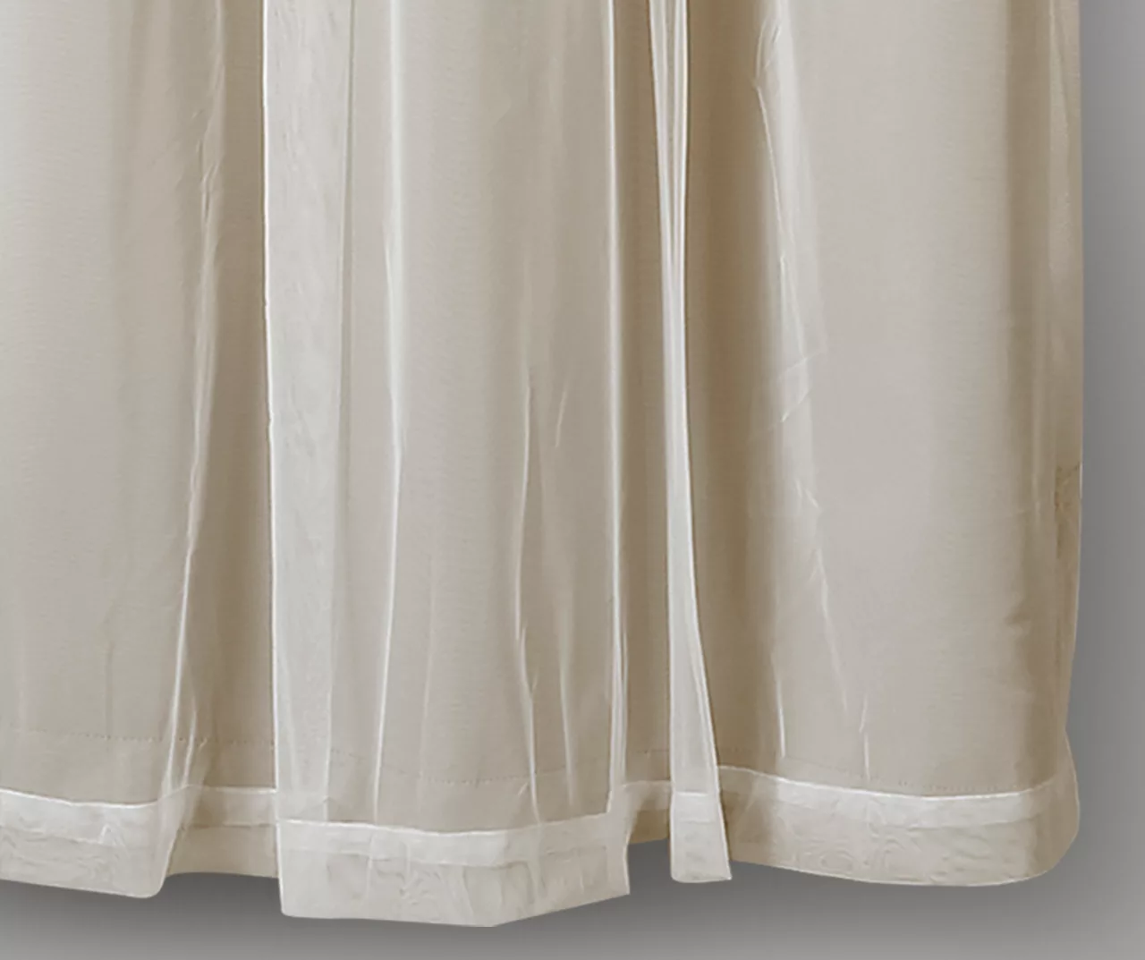Lush Wheat Blackout Grommet Curtain Panel Pair With Sheer Overlay, (63") 9 Lush Wheat Blackout Grommet Curtain Panel Pair With Sheer Overlay, (63") - Image 7