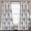Circles Charcoal & Gray Room-Darkening Rod Pocket Curtain Panel Pair, (84") -Cheap Home Store 810468214