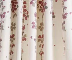 Weeping Flowers Purple & Gray Room-Darkening Rod Pocket Curtain Panel Pair, (84") -Cheap Home Store 810468241 3