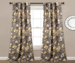 Tania Floral Room-Darkening Back Tab Curtain Panel Pair -Cheap Home Store 810468283