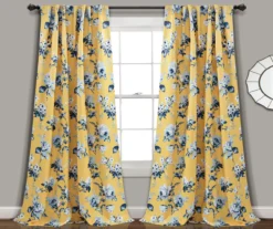 Tania Floral Room-Darkening Back Tab Curtain Panel Pair -Cheap Home Store 810468285