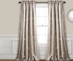 Bird On The Tree Room-Darkening Rod Pocket Curtain Panel Pair