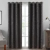 Warren Charcoal Blackout Grommet Curtain Panel, (108") -Cheap Home Store 810474055 1
