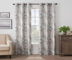 Eclipse Martina Medallion Blackout Grommet Curtain Panel -Cheap Home Store 810474965 1