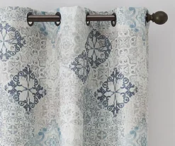 Eclipse Martina Medallion Blackout Grommet Curtain Panel -Cheap Home Store 810474967 2