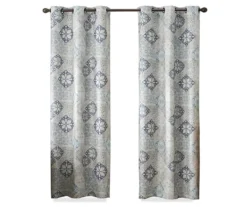 Eclipse Martina Medallion Blackout Grommet Curtain Panel -Cheap Home Store 810474967 4