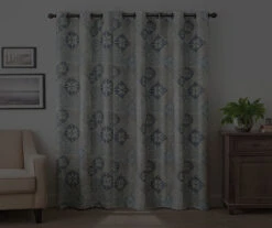 Eclipse Martina Medallion Blackout Grommet Curtain Panel -Cheap Home Store 810474967 6