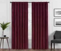Harper Port Velvet Blackout Rod Pocket Curtain Panel, (108")