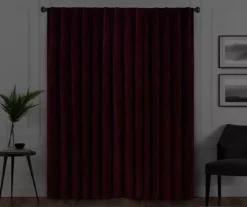 Harper Port Velvet Blackout Rod Pocket Curtain Panel, (108") -Cheap Home Store 810475001 6