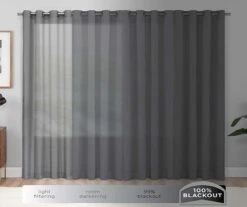 Kira Gray Blackout Grommet Curtain Panel, (108") 18 Kira Gray Blackout Grommet Curtain Panel, (108") -Cheap Home Store 810475122 8