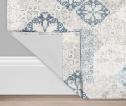 Martina Medallion Blue Blackout Grommet Curtain Panel, (108") -Cheap Home Store 810475131 3