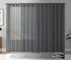 Nora Spa Blackout Rod Pocket Curtain Panel, (63") -Cheap Home Store 810475418 8