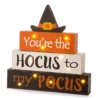 "Hocus To My Pocus" LED Block Tabletop Decor -Cheap Home Store 810491575