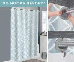 Emma Blue EZ Hang Shower Curtain -Cheap Home Store 810507743 2