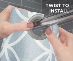 Emma Blue EZ Hang Shower Curtain -Cheap Home Store 810507743 3