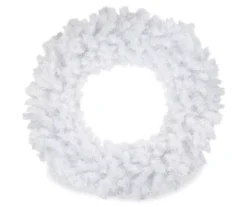 48" Icy White Spruce Wreath