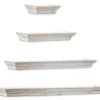 White Crown Molding 4-Piece Floating Shelves Set -Cheap Home Store 810509317 1