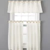 Ivory Valance & Tier 3-Piece Curtain Set -Cheap Home Store 810511117