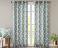Sereno Fretwork Light-Filtering Grommet Curtain Panel -Cheap Home Store 810518004 810518005 810518006 12
