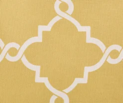 Sereno Fretwork Yellow Light-Filtering Grommet Curtain Panel, (95") -Cheap Home Store 810518008 810518009 810518010 6 1