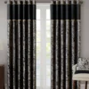 Valerie Black Light-Filtering Rod Pocket Curtain Panel Pair, (84") -Cheap Home Store 810518076 810518077
